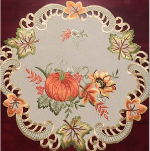 Pumpkin Doily 12" Round