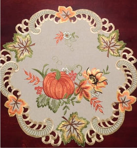 Pumpkin Doily 12" Round