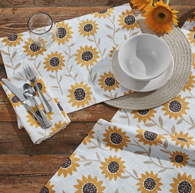 Sunflower Party Paper Table Runner