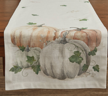 Load image into Gallery viewer, Water Color Pumpkin 15&quot; x 72&quot; Table Runner by Park Designs